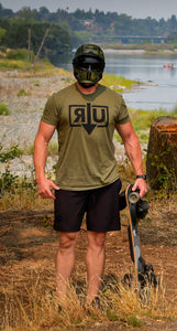 Army Green Short Sleeve T Shirt