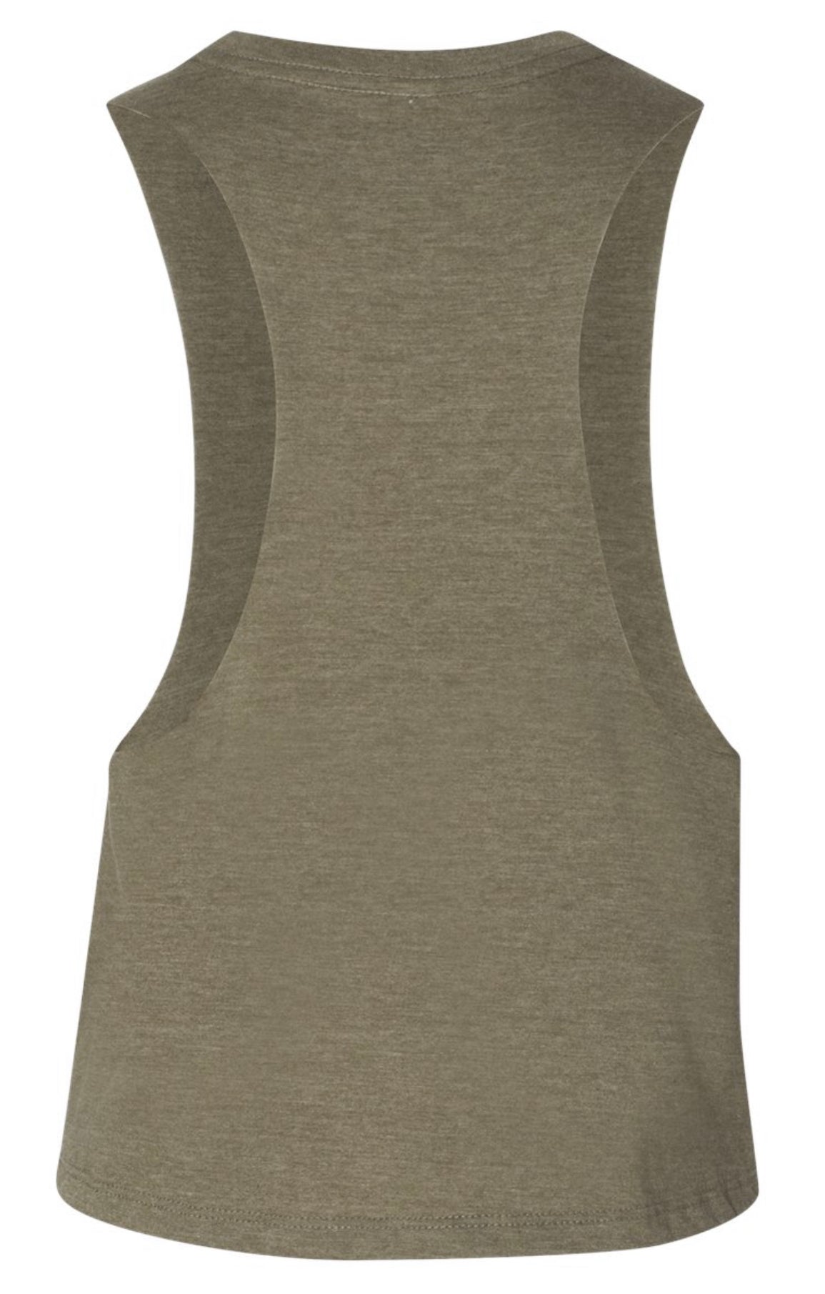 Women's Army Green Cropped Tank