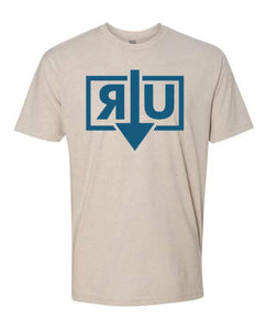 Sand/Blue Short Sleeve T Shirt